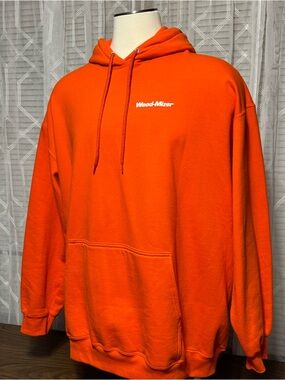 Port & Company 3XL Men's Orange Hooded Sweatshirt NWOT 33”L 29” p2p